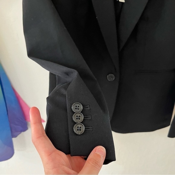 J. Crew Black Bi Stretch Parke Single Breasted Blazer 00 - Picture 8 of 13